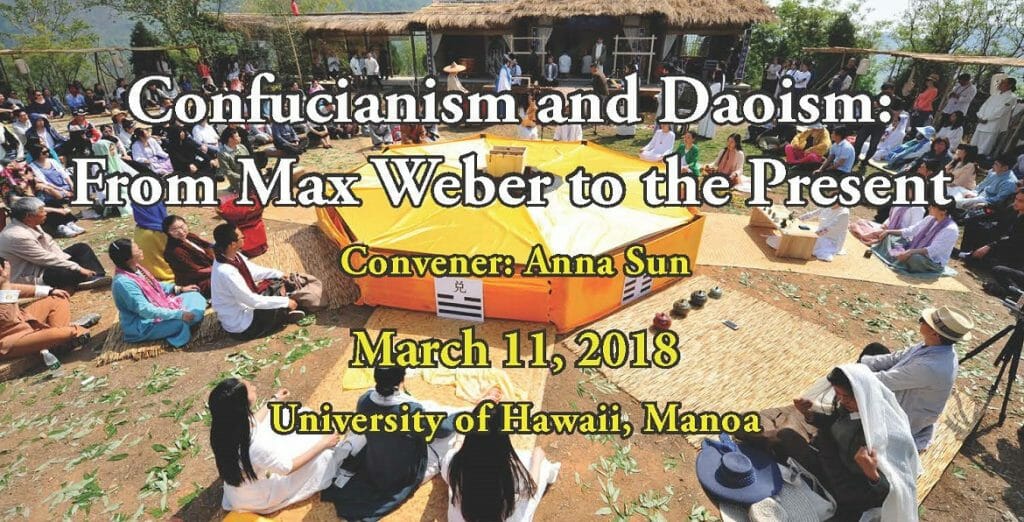 Confucianism and Daoism: From Max Weber to the Present 2018