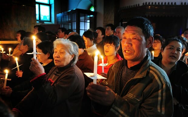 Beijing attacks claim China could become ‘world’s most Christian nation’ in The Telegraph